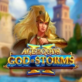 Age Of The Gods: God Of Storms 2 casino game by Playtech – featured logo at Spinjo Casino
