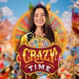 Crazy Time slot icon by Evolution, available at Spinjo Casino