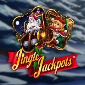 Jingle Jackpots logo by Dragon Gaming at Spinjo Casino