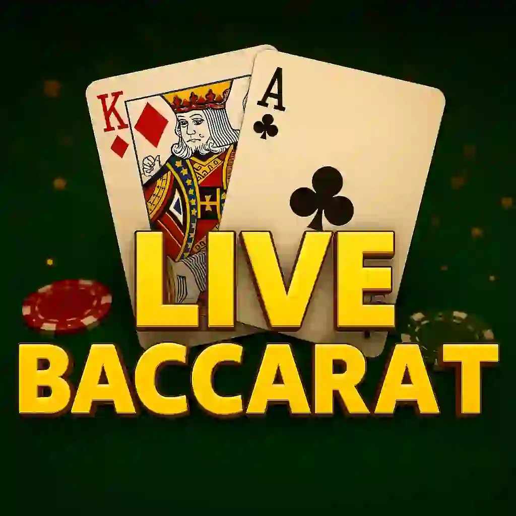 Live Baccarat slot logo by Pragmatic Live at Spinjo CasinoLive Baccarat