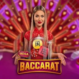 Mega Baccarat slot visual from Pragmatic Play available on spinjo-no.com
