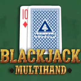 Multihand Blackjack online game logo by Pragmatic Play on spinjo-no.com