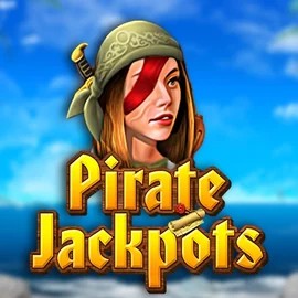 Pirate Jackpots slot logo by Belatra Games at Spinjo Casino
