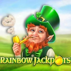 Enjoy Rainbow Jackpots by Red Tiger Gaming – logo hosted on spinjo-no.com