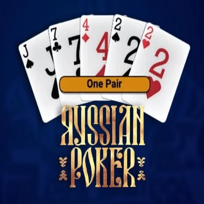 Russian Poker logo by OneTouch Games Spinjo Casino